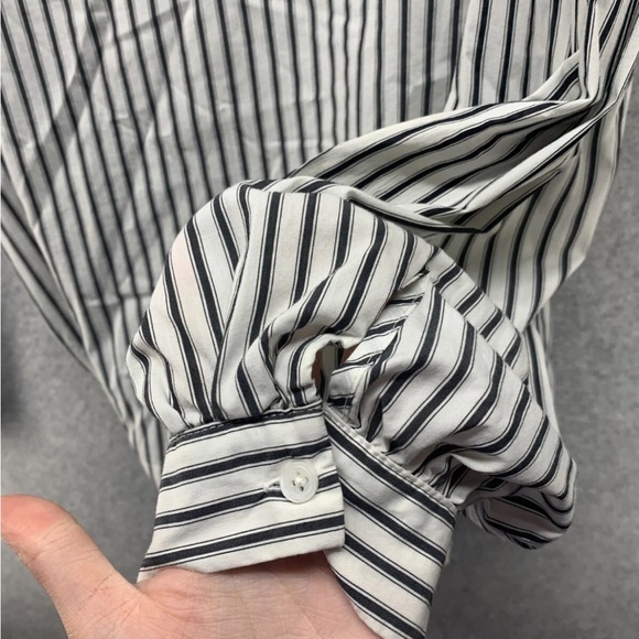 Worthington Black and White Striped Blouse - Picture 5 of 8